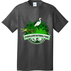 Bird And Florida Alligator Of Everglades National Park T-Shirt