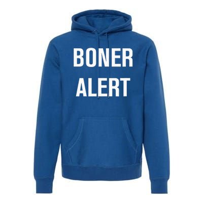 Boner Alert Funny Jokes Sarcastic Family Premium Hoodie