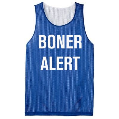 Boner Alert Funny Jokes Sarcastic Family Mesh Reversible Basketball Jersey Tank