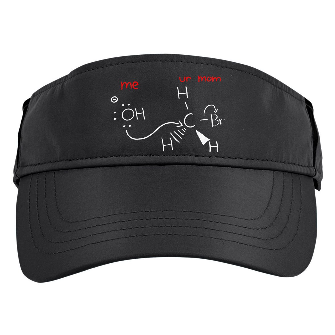 Backside Attack Funny Chemistry Adult Drive Performance Visor