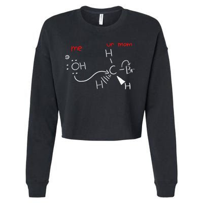 Backside Attack Funny Chemistry Cropped Pullover Crew