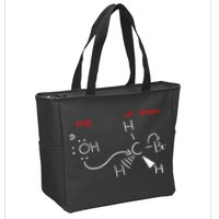Backside Attack Funny Chemistry Zip Tote Bag
