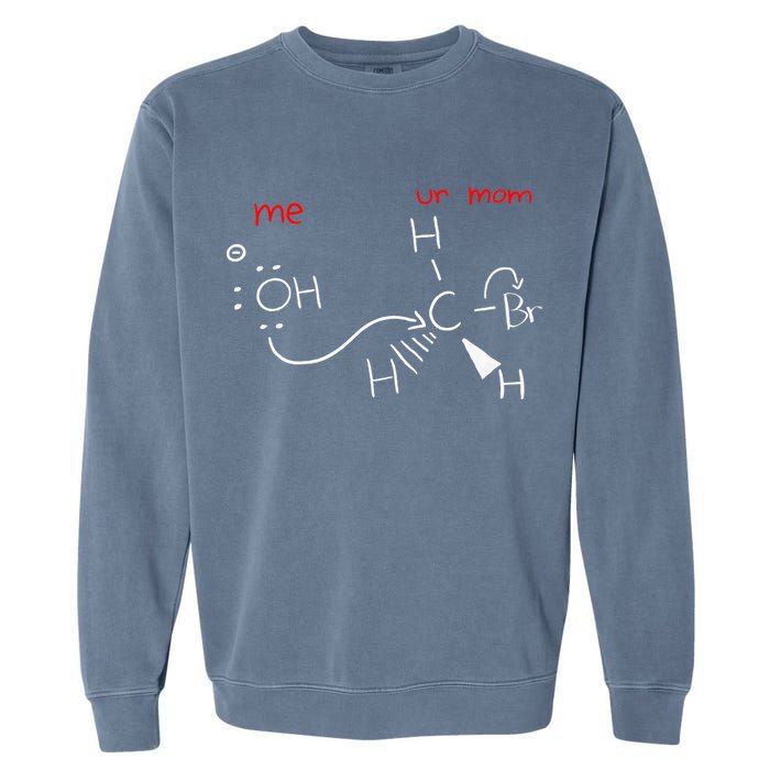 Backside Attack Funny Chemistry Garment-Dyed Sweatshirt