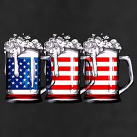 Beer American Flag 4th Of July Merica Drinking Usa Adult Drive Performance Visor
