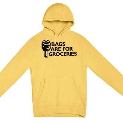 Bags Are For Groceries Funny Car Tuning Premium Pullover Hoodie