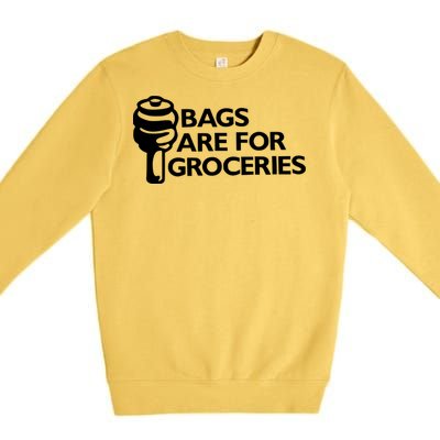 Bags Are For Groceries Funny Car Tuning Premium Crewneck Sweatshirt