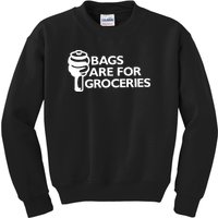 Bags Are For Groceries Funny Car Tuning Kids Sweatshirt