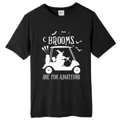 Brooms Are For Amateurs Witch Riding Golf Cart Halloween Tall Fusion ChromaSoft Performance T-Shirt