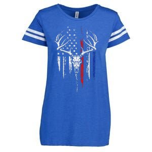 Bowhunting American Flag Usa Bow Whitetail Deer Enza Ladies Jersey Football T-Shirt