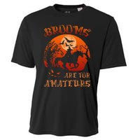 Brooms Are For Amateurs Witch Riding Horse Halloween Cooling Performance Crew T-Shirt