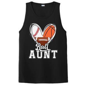 Ball Aunt Funny Baseball Football Basketball Aunt PosiCharge Competitor Tank