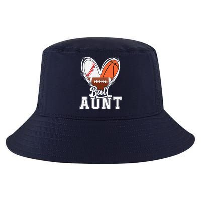 Ball Aunt Funny Baseball Football Basketball Aunt Cool Comfort Performance Bucket Hat