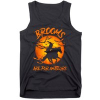 Brooms Are For Amateurs Witch Riding Horse Halloween Tank Top