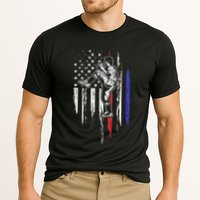 Baseball American Flag Pitcher Usa Pitching 4th Of July Gift Cooling Performance Crew T-Shirt