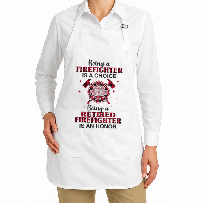 Being A Firefighter Full-Length Apron With Pockets