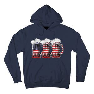 Beer American Flag 4th Of July Merica Drinking Usa Tall Hoodie