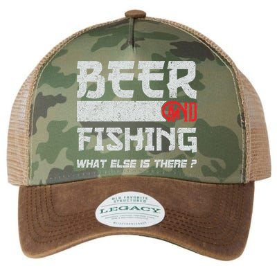Beer And Fishing What Else Is There Funny Fishing Meme Legacy Tie Dye Trucker Hat