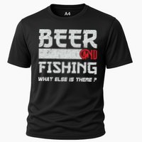 Beer And Fishing What Else Is There Funny Fishing Meme Cooling Performance Crew T-Shirt