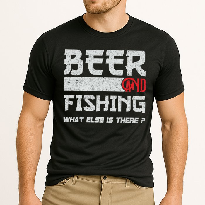 Beer And Fishing What Else Is There Funny Fishing Meme Cooling Performance Crew T-Shirt