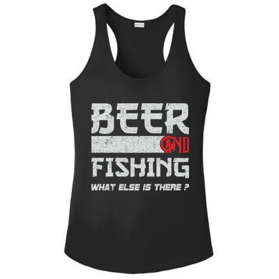 Beer And Fishing What Else Is There Funny Fishing Meme Ladies PosiCharge Competitor Racerback Tank
