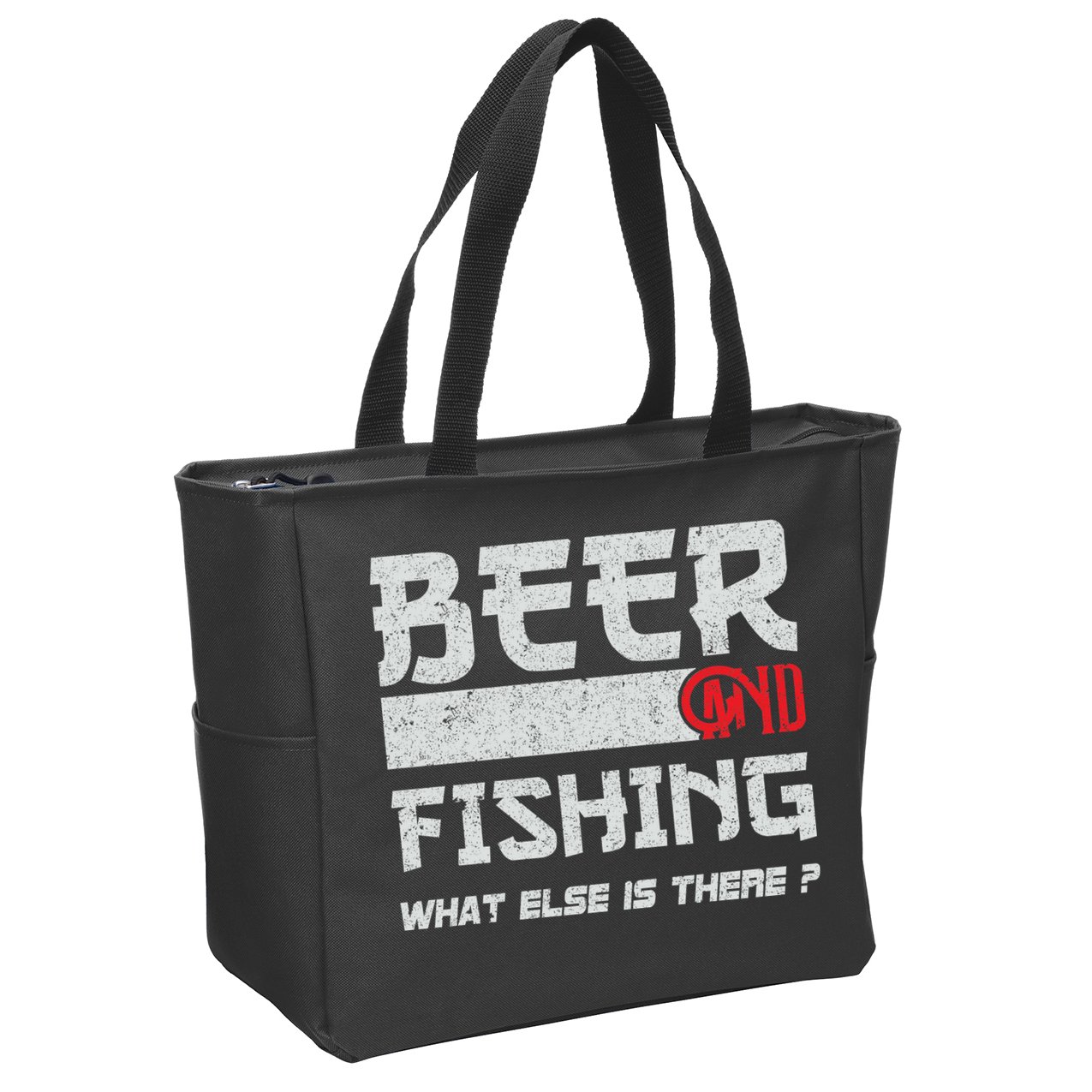 Beer And Fishing What Else Is There Funny Fishing Meme Zip Tote Bag