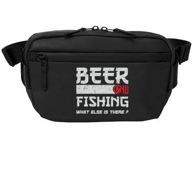 Beer And Fishing What Else Is There Funny Fishing Meme Crossbody Pack