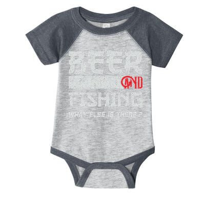 Beer And Fishing What Else Is There Funny Fishing Meme Infant Baby Jersey Bodysuit