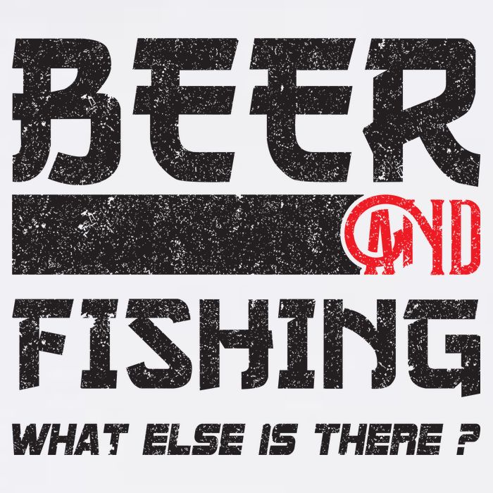 Beer And Fishing What Else Is There Funny Fishing Meme Garment-Dyed Sweatshirt