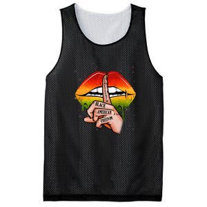 Black American Freedom Sexy Lips Juneteenth Day Gift African Pride Mesh Reversible Basketball Jersey Tank