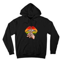 Black American Freedom Sexy Lips Juneteenth Day Gift African Pride Tall Hoodie