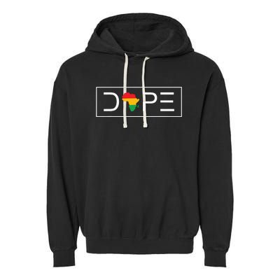 Black American Freedom Garment-Dyed Fleece Hoodie