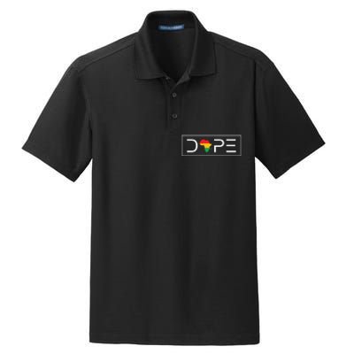 Black American Freedom Dry Zone Grid Polo