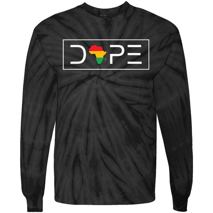 Black American Freedom Tie-Dye Long Sleeve Shirt