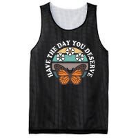 Butterfly And Flowers Have The Day You Deserve Mesh Reversible Basketball Jersey Tank