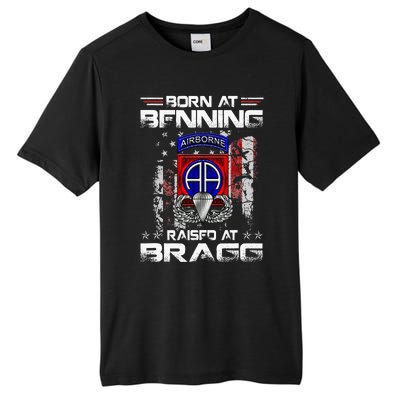 Born At Ft Benning Raised Fort Bragg Airborne Veterans Day Tall Fusion ChromaSoft Performance T-Shirt