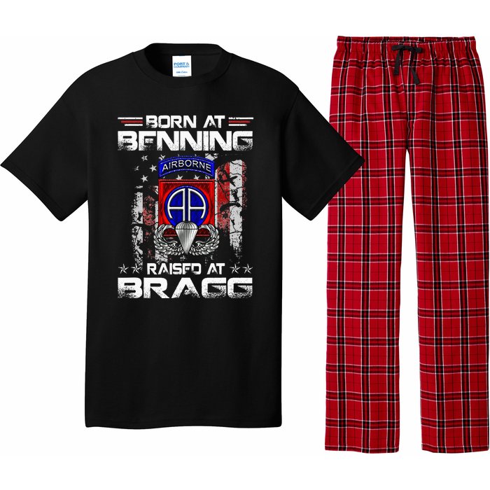 Born At Ft Benning Raised Fort Bragg Airborne Veterans Day Pajama Set