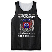 Born At Ft Benning Raised Fort Bragg Airborne Veterans Day Mesh Reversible Basketball Jersey Tank