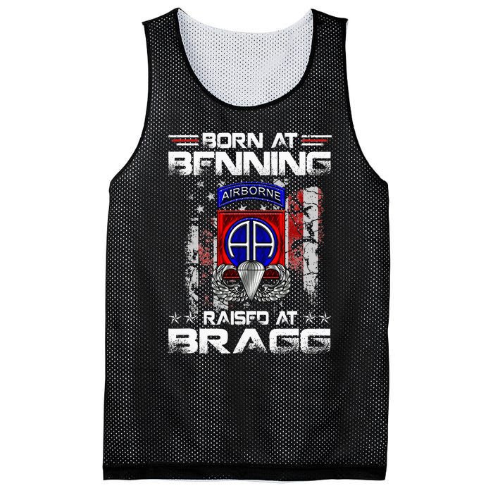 Born At Ft Benning Raised Fort Bragg Airborne Veterans Day Mesh Reversible Basketball Jersey Tank