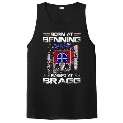 Born At Ft Benning Raised Fort Bragg Airborne Veterans Day PosiCharge Competitor Tank