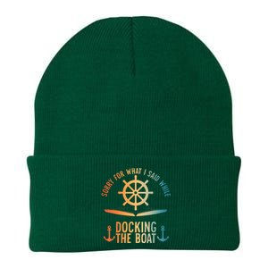 Boating Art For Women Boater Pontoon Boat Lover Knit Cap Winter Beanie