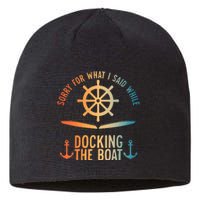 Boating Art For Women Boater Pontoon Boat Lover Sustainable Beanie