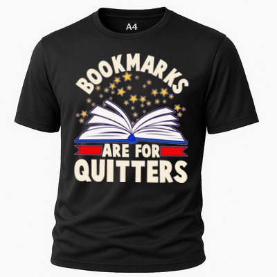 Bookmarks Are For Quitters Book Lover Reading Fan Performance Shirt