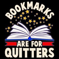 Bookmarks Are For Quitters Book Lover Reading Fan 7-Panel Snapback Hat