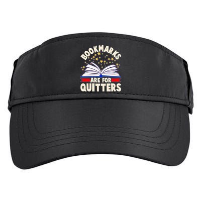 Bookmarks Are For Quitters Book Lover Reading Fan Adult Drive Performance Visor