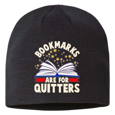 Bookmarks Are For Quitters Book Lover Reading Fan Sustainable Beanie