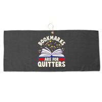 Bookmarks Are For Quitters Book Lover Reading Fan Large Microfiber Waffle Golf Towel