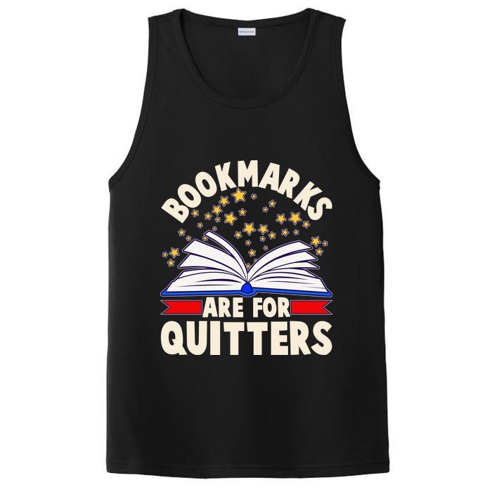 Bookmarks Are For Quitters Book Lover Reading Fan PosiCharge Competitor Tank