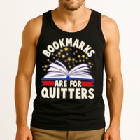 Bookmarks Are For Quitters Book Lover Reading Fan Tank Top