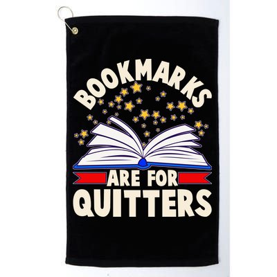 Bookmarks Are For Quitters Book Lover Reading Fan Golf Towel