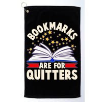 Bookmarks Are For Quitters Book Lover Reading Fan Golf Towel